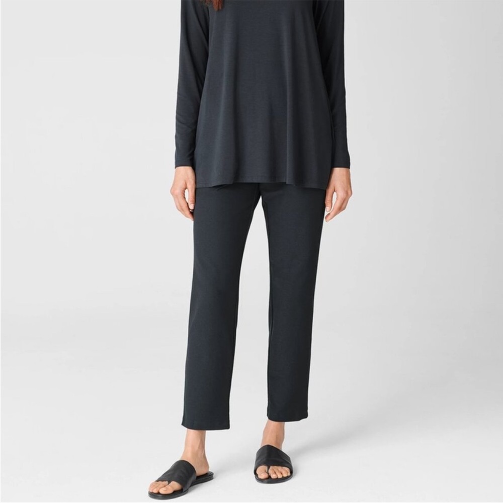 NWT Eileen Fisher Washable Stretch Crepe Ankle Pants